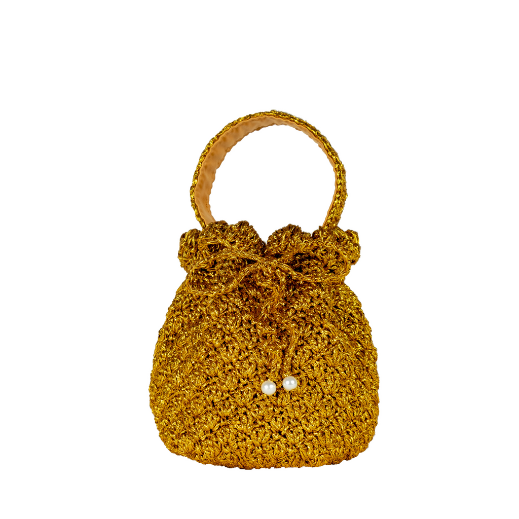 BUCKET BAG VERY VERY GOLD SURYO.DESIGN
