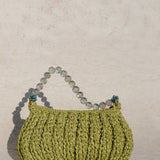 LABU BRAIDED RIBBON SHOULDER BAG ~ KOPI